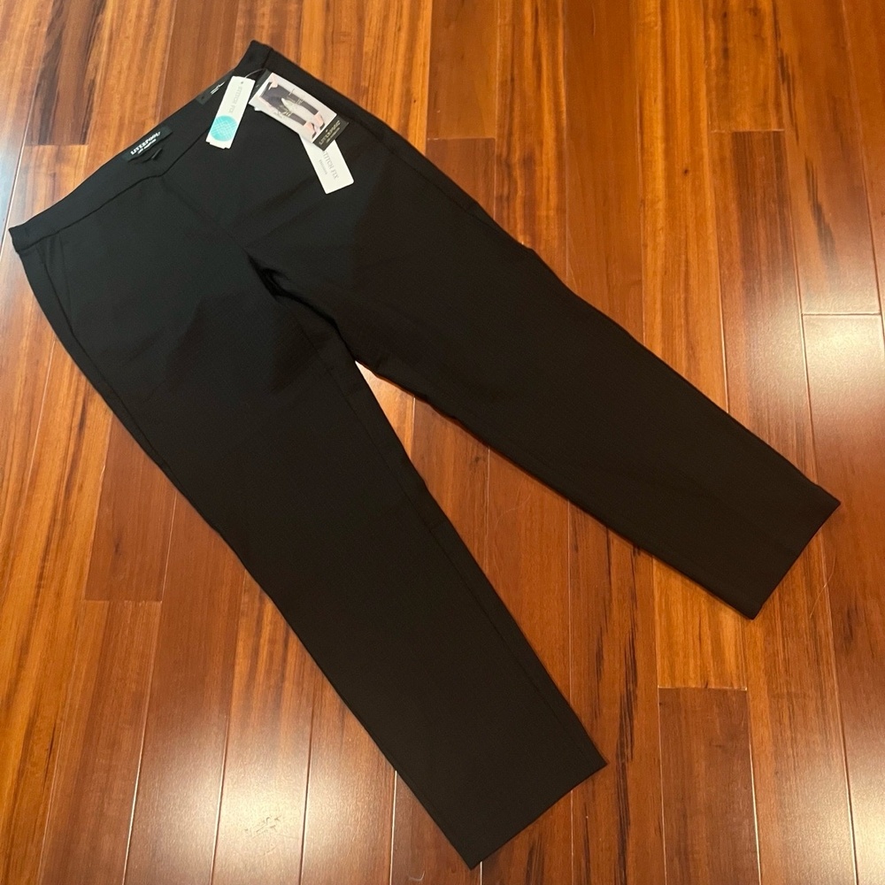 Liverpool Black Pants Tyler Straight‎ Leg Trouser Textured Stitch Fix New 8 / 29